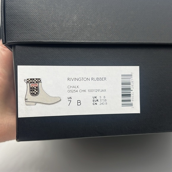 Coach Rivington Rain Bootie Chalk - Picture 11 of 12